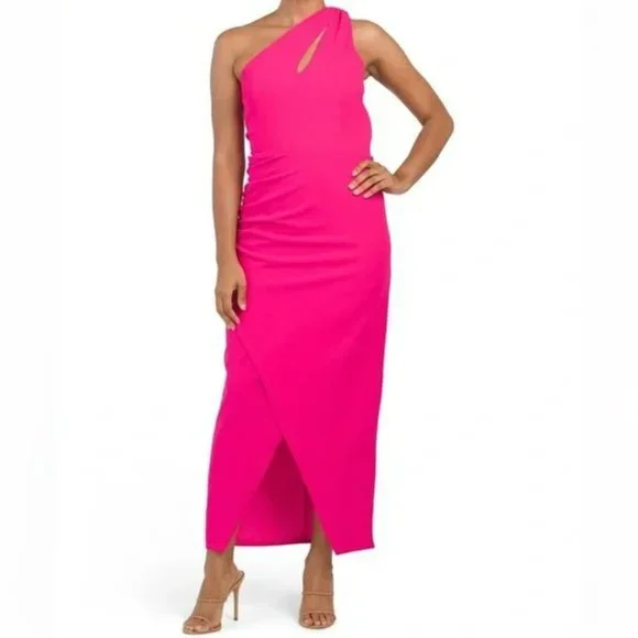 rachel roy hot pink dress RACHEL Rachel Roy | Dresses | Nwt New 99 Rachel Rachel Roy One Shoulder Pink Dress Size Xl